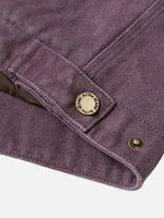 Vintage Distressed Washed Workwear Jacket