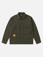 Retro Loose-fit Multi-pocket Denim Jacket