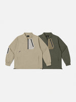 Trendy Color-block Pullover Cargo Jacket