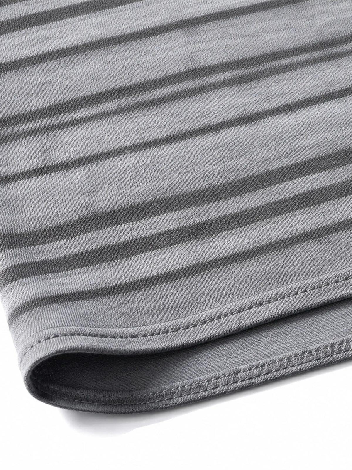 Loose-fit Striped T-shirt With Pocket Embroidery