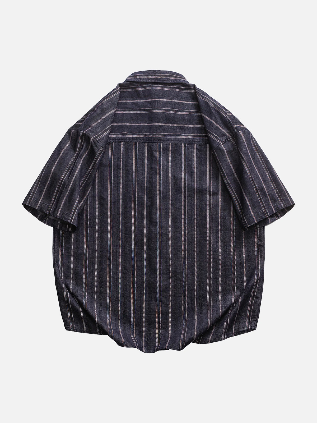 Corduroy Striped Short-sleeve Shirt