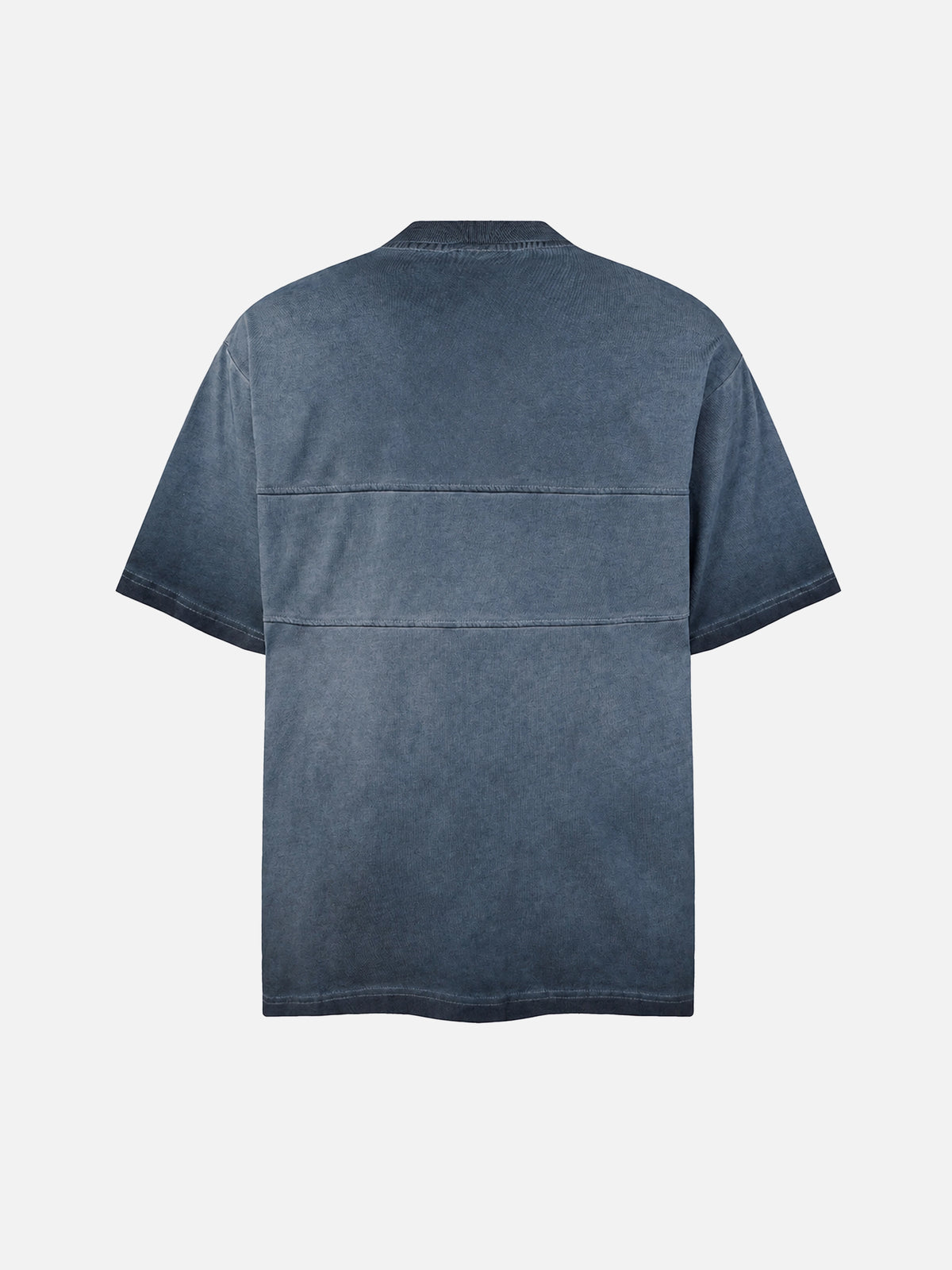 Dirty-dyed Half-zip Cargo T-shirt