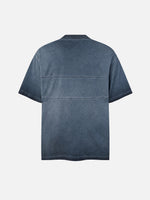 Dirty-dyed Half-zip Cargo T-shirt