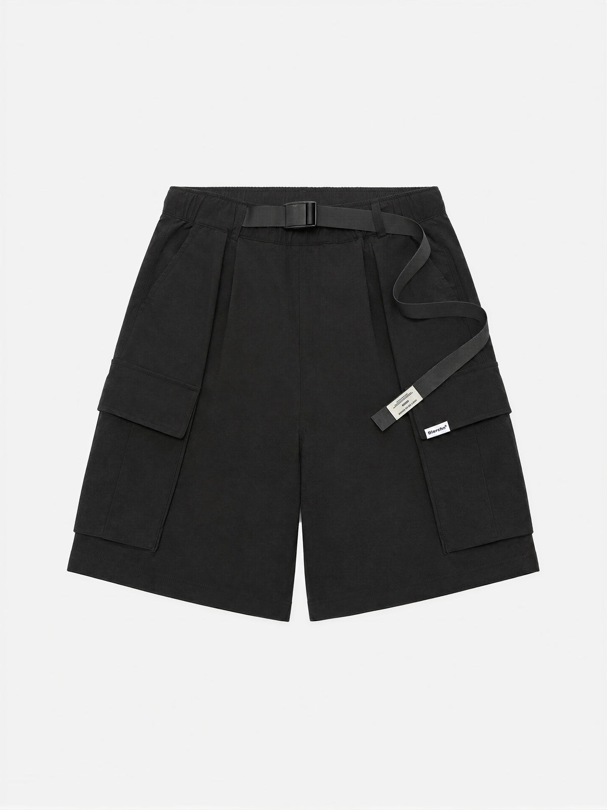 Outdoor Tech-style Multi-pocket Cargo Shorts