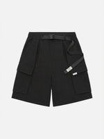 Outdoor Tech-style Multi-pocket Cargo Shorts