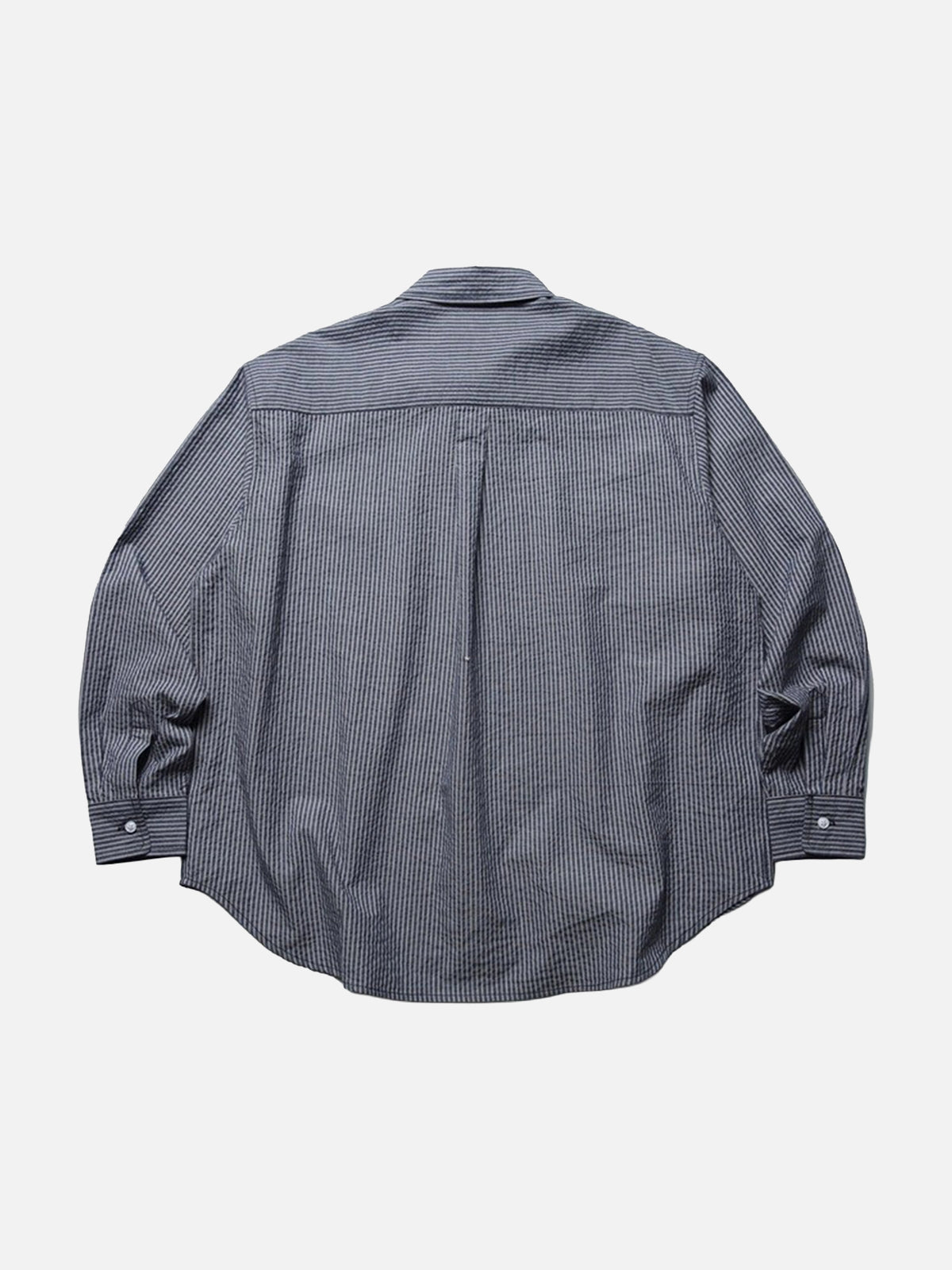 Seersucker Striped Long-sleeve Shirt