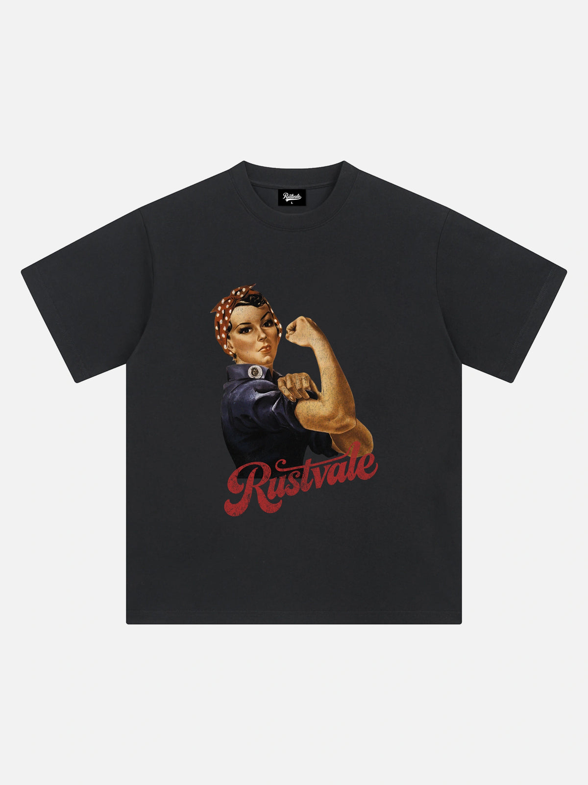 Camiseta Retro Oversize de Algodón Pesado