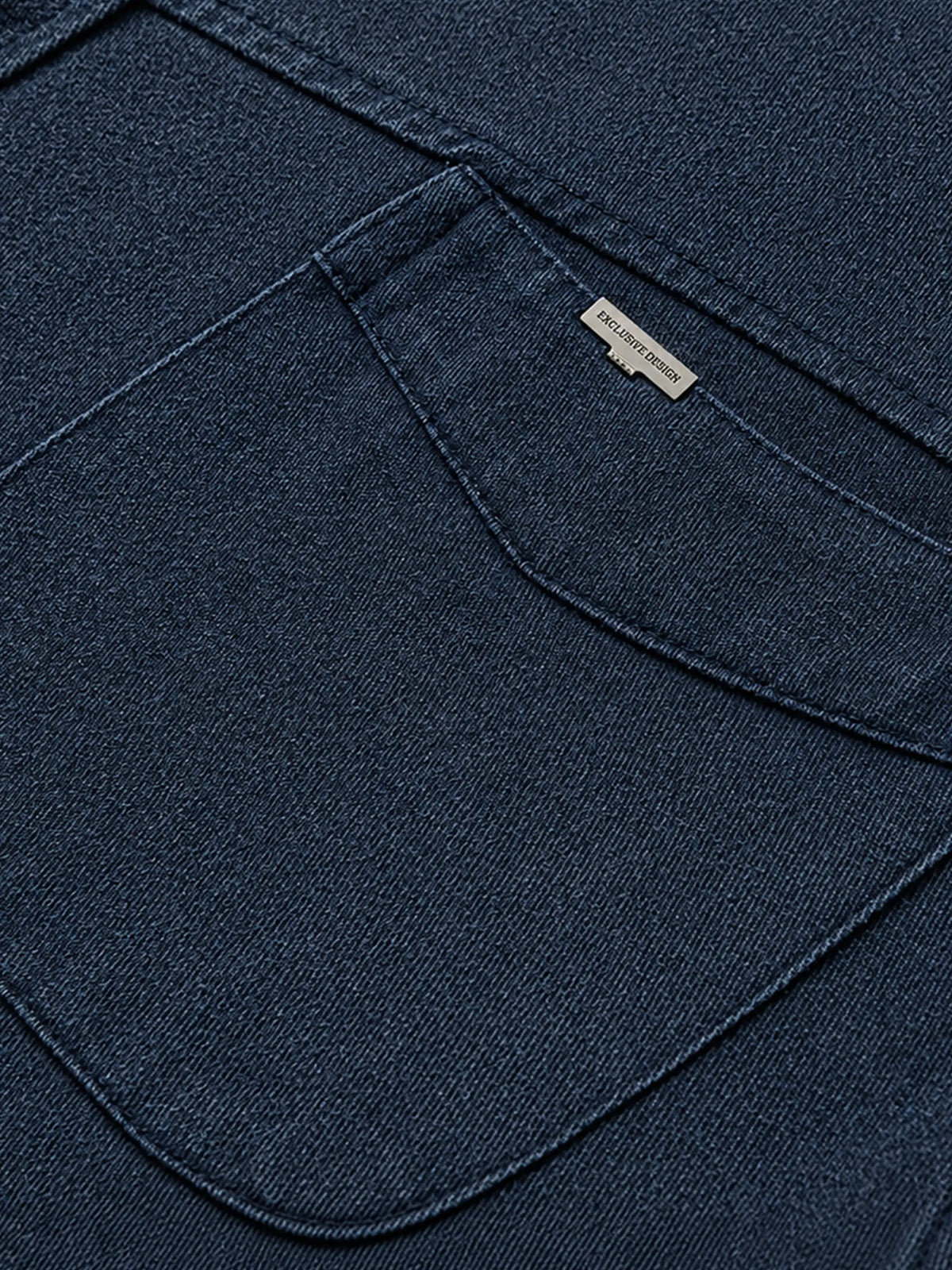 Japanese-style Vintage Washed & Distressed Work Shirt
