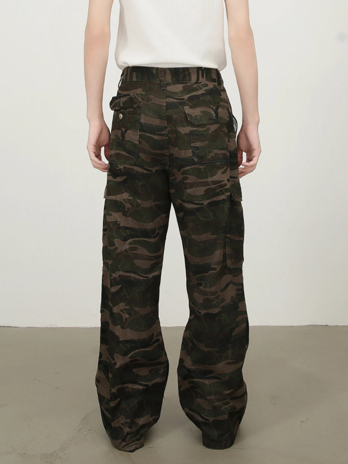 American Retro Multi-pocket Cargo Pants