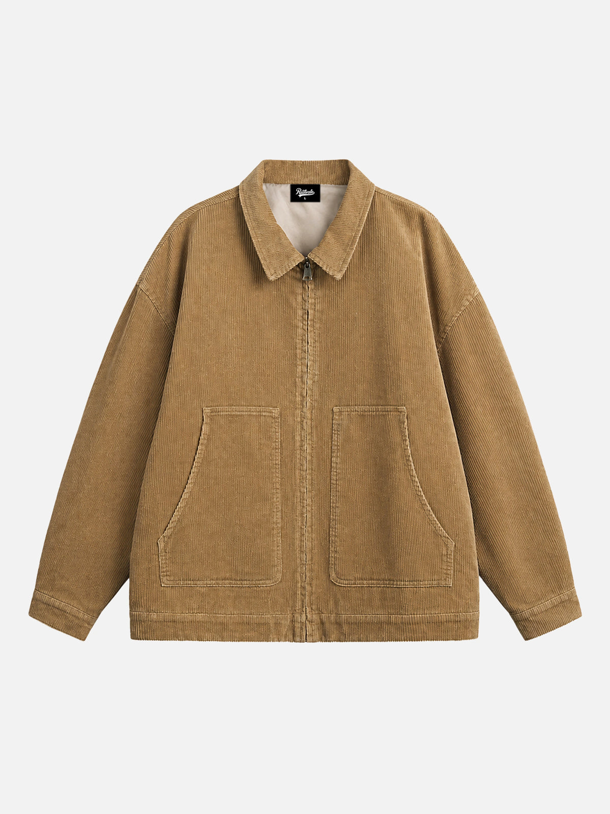 Loose-fit Corduroy Jacket With Turn-down Collar