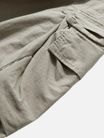 Wide-leg Cargo Pants With Large Pockets