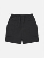 Large-pocket Paneled Tech Cargo Shorts