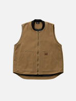 Retro Washed Sleeveless Cargo Vest