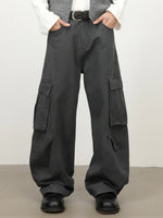 Pure Cotton Multi-pocket Cargo "saber" Jeans