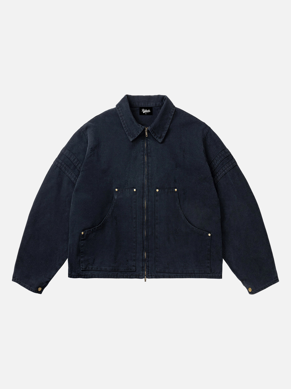 Washed Distressed Work Jacket