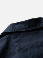 Embroidered "old Money" Style Collared Zip Jacket