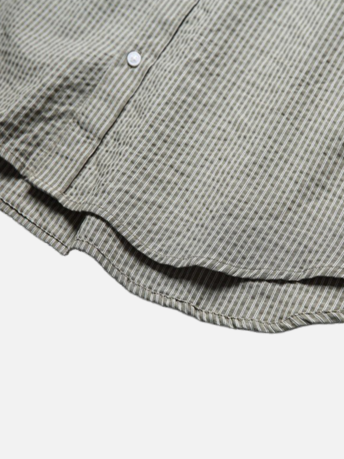 Seersucker Striped Long-sleeve Shirt