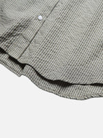 Seersucker Striped Long-sleeve Shirt