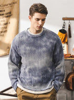Thick-knit Gradient Sweater In A Chunky Gauge