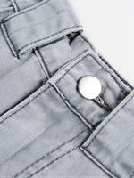 Loose-fit Multi-pocket Knee-length Shorts