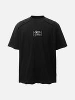 T-Shirt mit einzigartigem Schulterausschnitt-Design