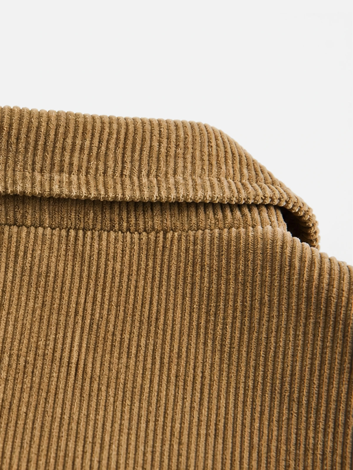 Loose-fit Corduroy Jacket With Turn-down Collar