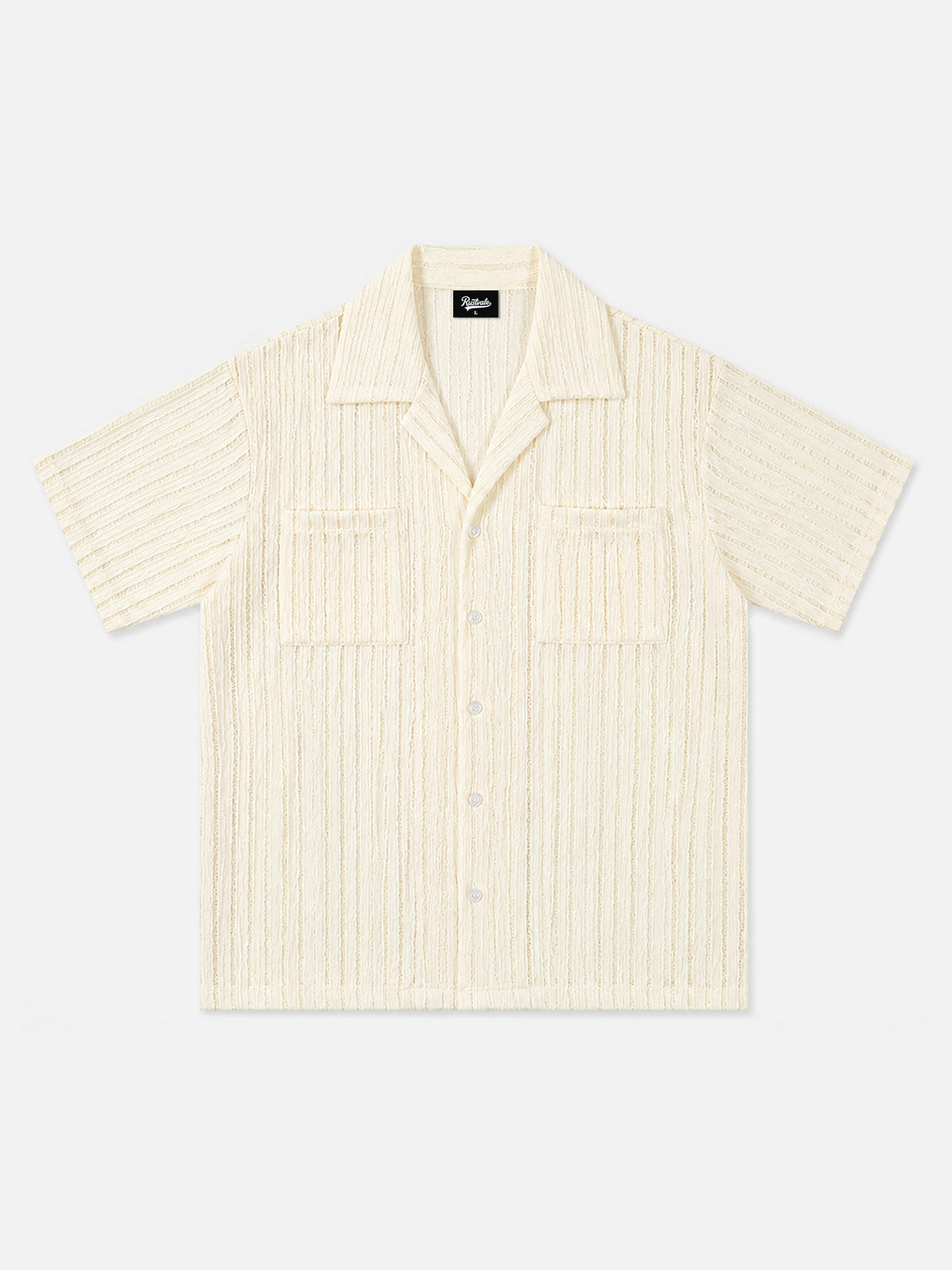 British-style Openwork Short-sleeve Shirt