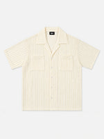 British-style Openwork Short-sleeve Shirt