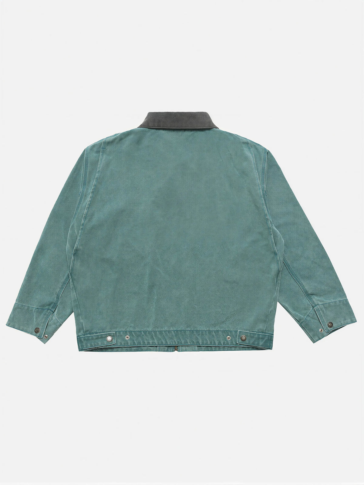 American-style Washed, Color-blocked Work Jacket