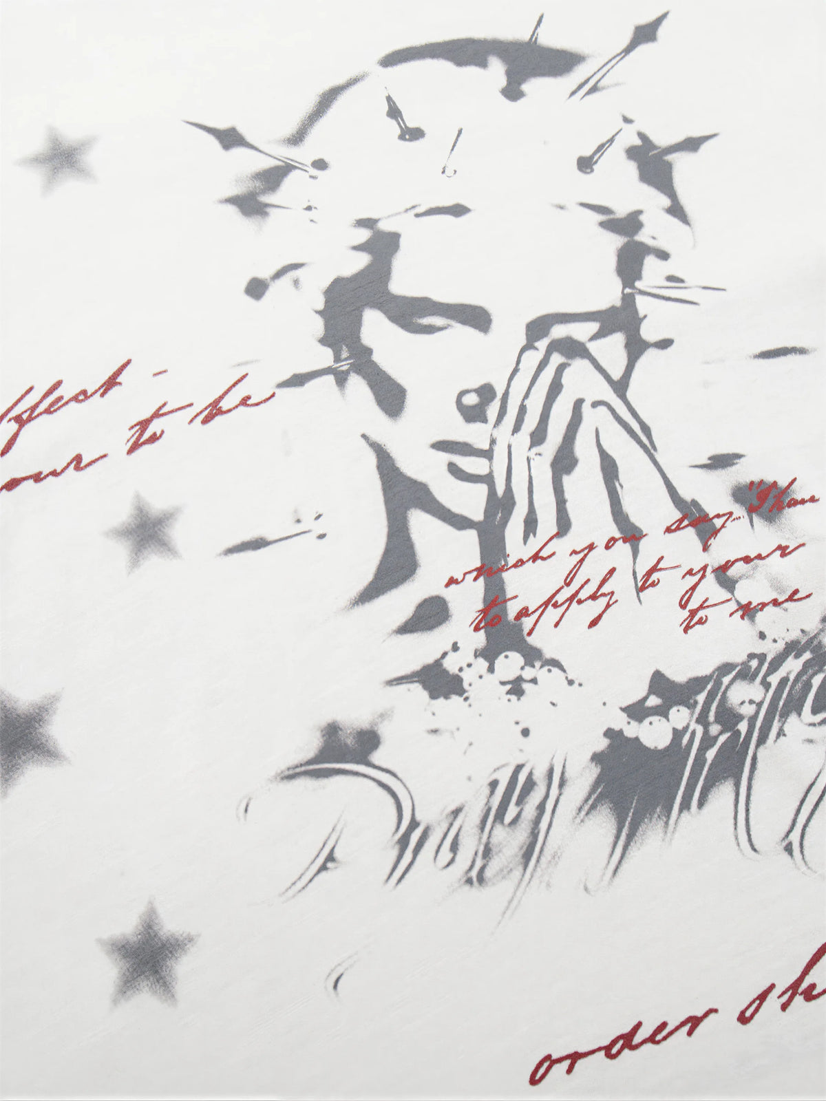 Creative Anime Character & Letter Print T-shirt