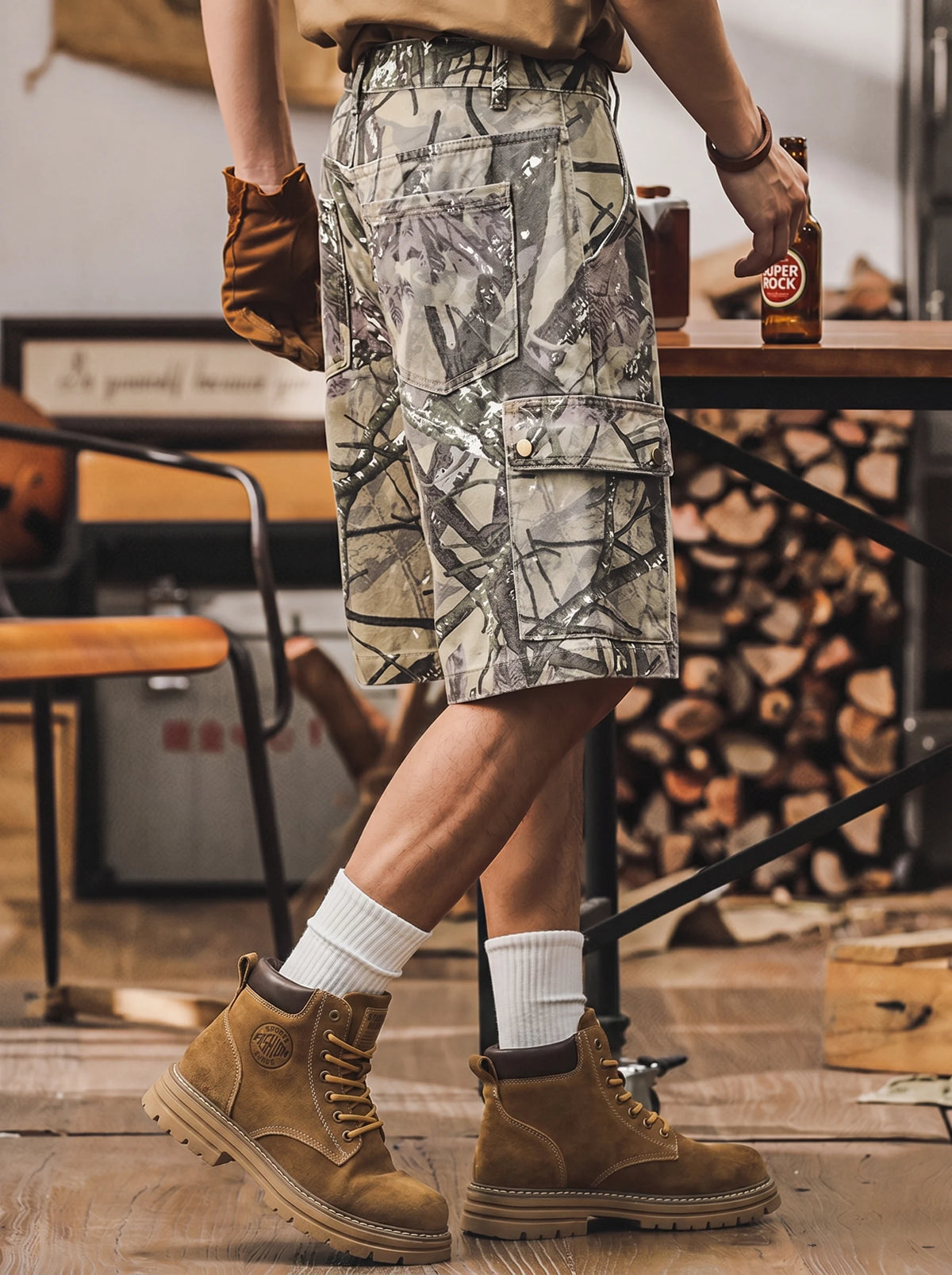 British-style High-top American Work Boots