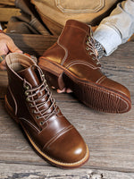 Americana-style Vintage American-retro Combat Boots