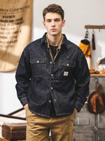 Classic Raw-wash Denim Work Shirt-jacket
