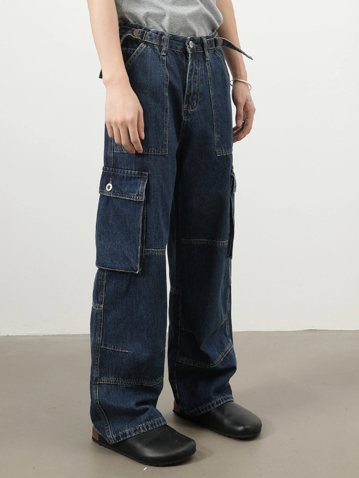 American Retro Multi-pocket Cargo Pants