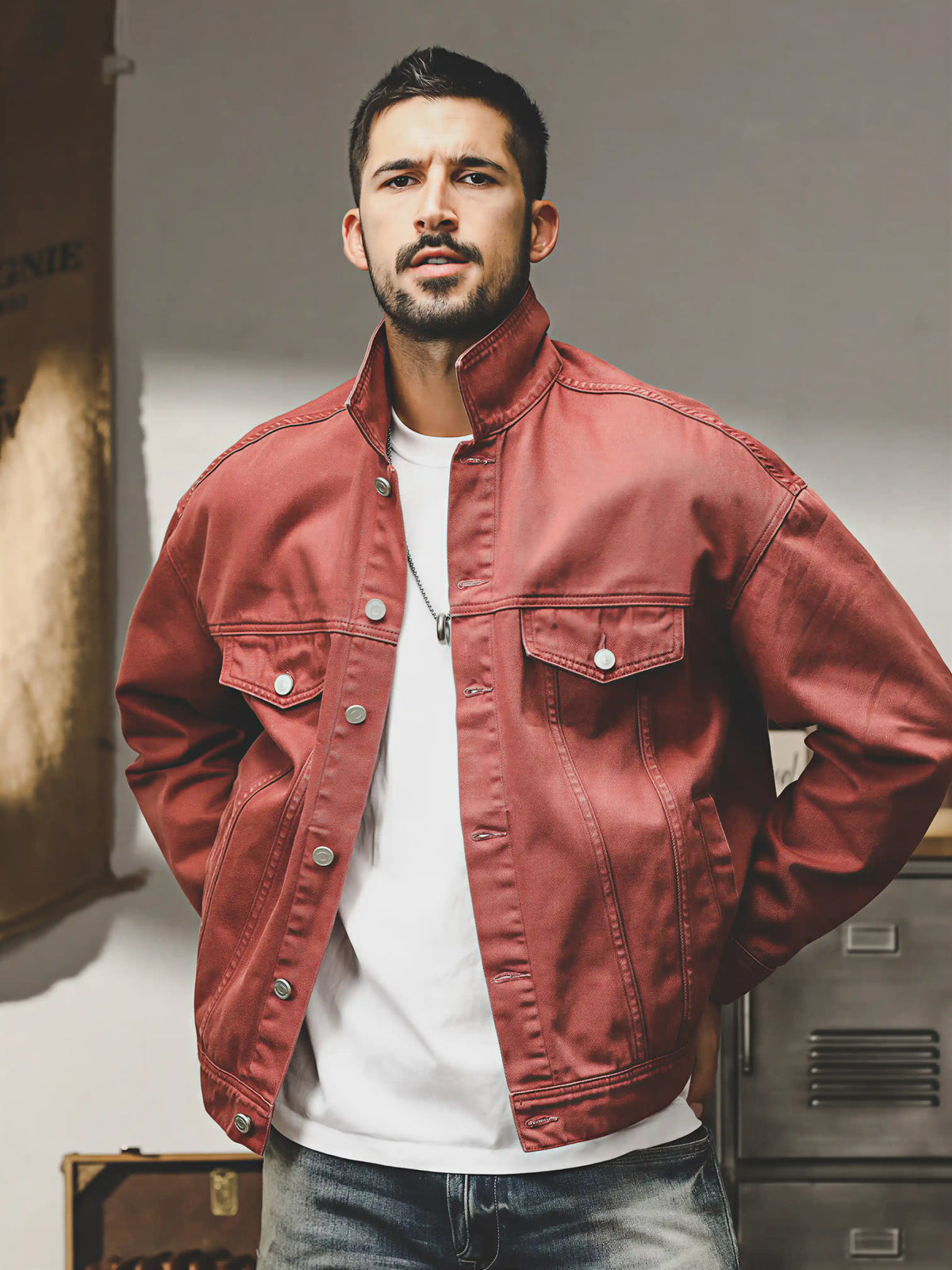 Classic American-style Vintage Denim Jacket