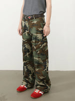 American Retro Camouflage Cargo Pants