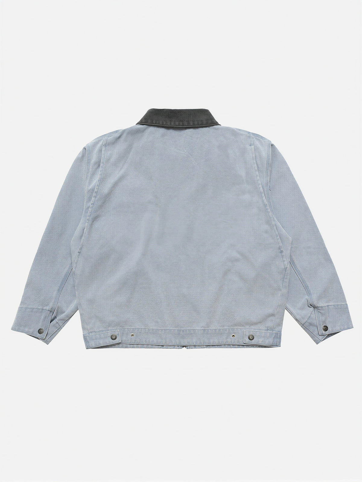 American-style Washed, Color-blocked Work Jacket