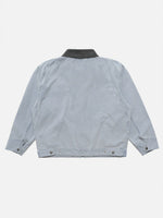 American-style Washed, Color-blocked Work Jacket