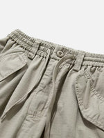 Wide-leg Cargo Pants With Large Pockets