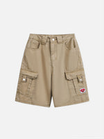 Loose-fit Multi-pocket Knee-length Shorts
