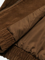 Retro Waist-defining Suede Jacket