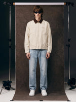 Color-block Lapel Work Jacket