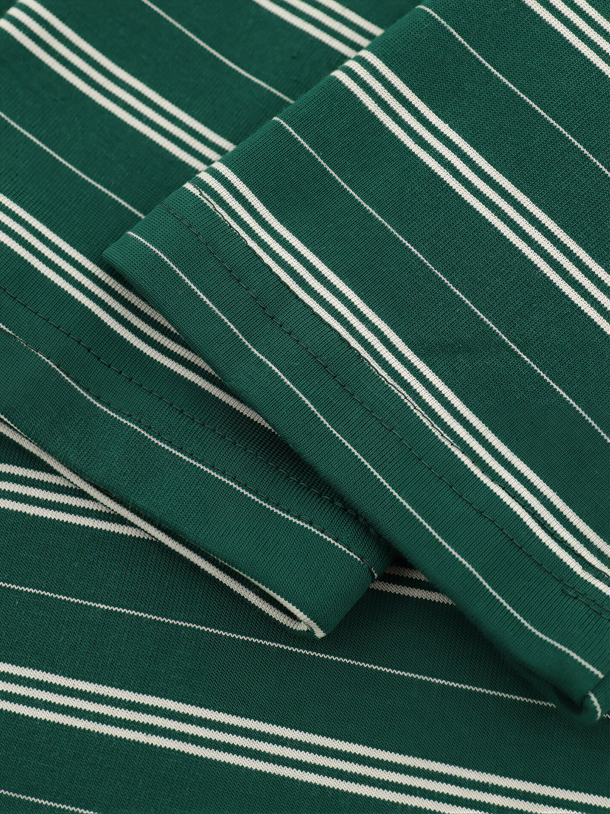 Color-block Striped Loose-fit Long-sleeve T-shirt