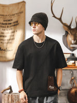 Premium-feel Paneled Pure Cotton T-shirt