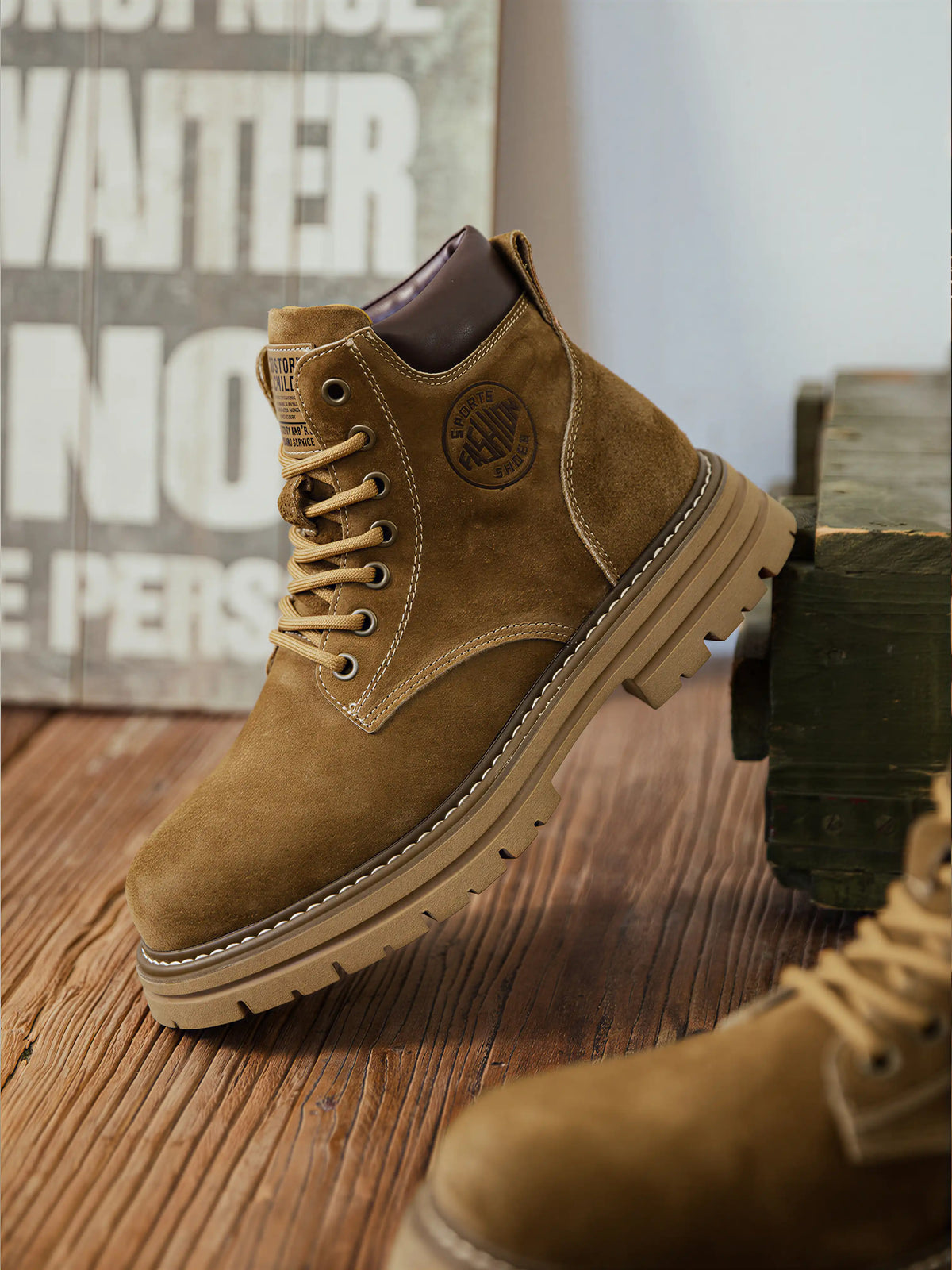 British-style High-top American Work Boots