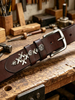 Versatile Handmade Men's Belt In Top-grain Cowhide