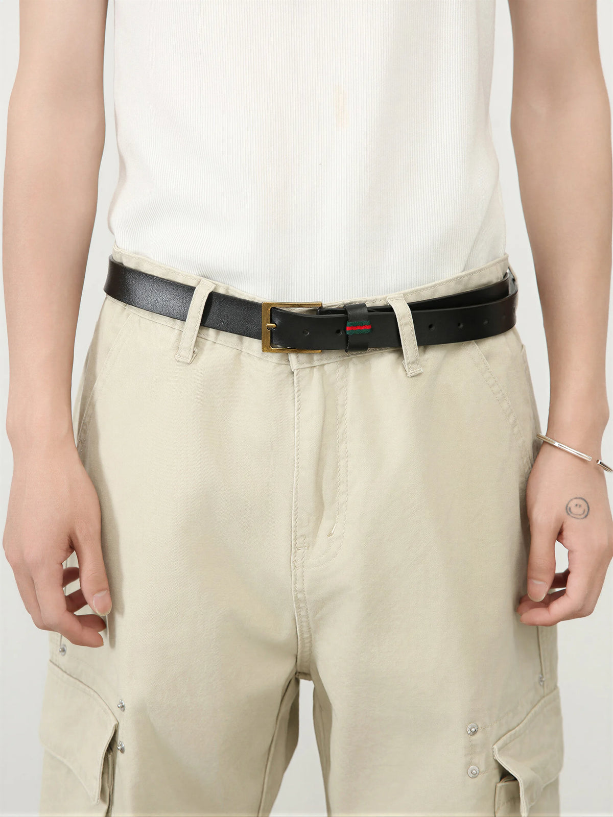 Multi-pocket Loose-fit Wide-leg Cargo Pants