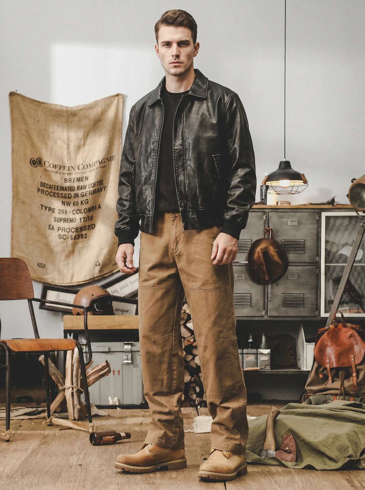 Heavyweight Straight-leg Work Pants (vintage Style)