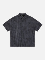 Retro Distressed Short-sleeve Shirt