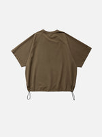 Outdoor Quick-drying Loose-fit T-shirt With Drawstring